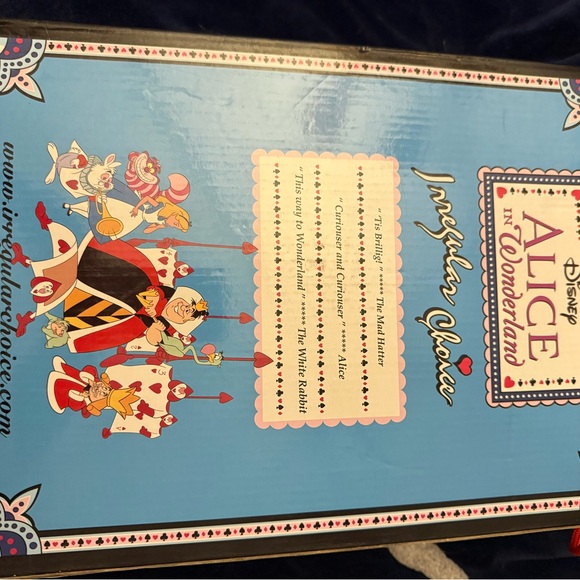 VHTF SUPER RARE LE Irregular Choice Alice in Wonderland heels! Sz 37 NIB - Picture 3 of 13